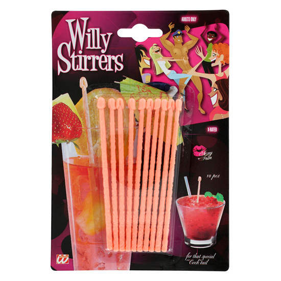 SET OF 10 WILLY STIRRERS image 0