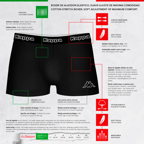 SET 5PCS BOXERS HOMBRE - NEGROS image 1