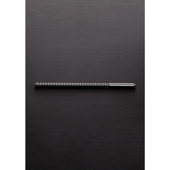 DIP STICK RIBBED 10X240MM BRUSHED STEEL image 1