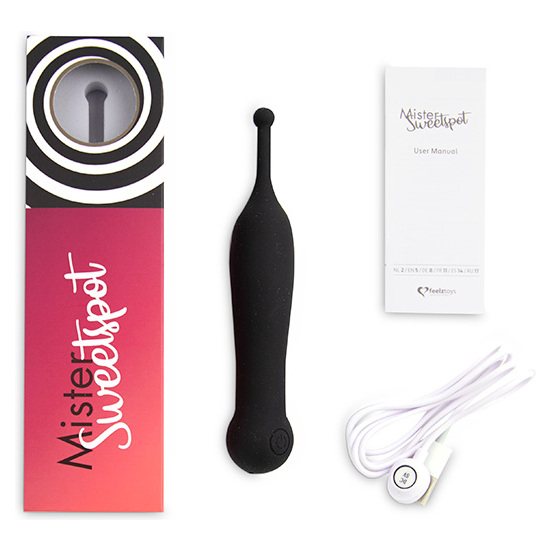 FEELZTOYS - MISTER SWEETSPOT CLITORAL VIBRATOR - BLACK image 2