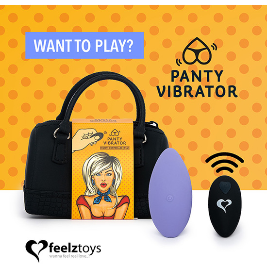 FEELZTOYS - PANTY VIBE REMOTE CONTROLLED VIBRATOR - PURPLE image 0