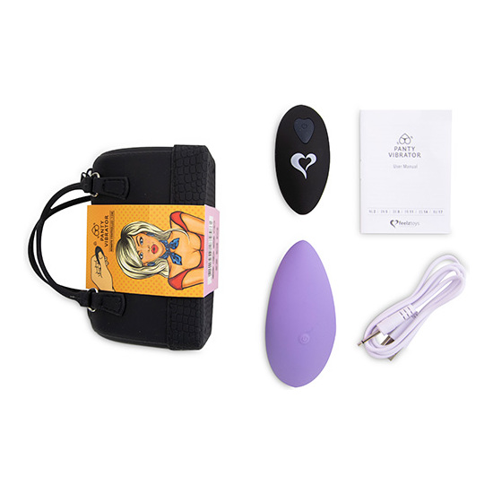 FEELZTOYS - PANTY VIBE REMOTE CONTROLLED VIBRATOR - PURPLE image 1