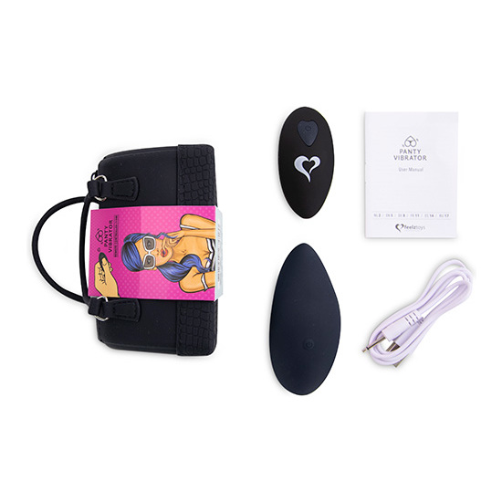 FEELZTOYS - PANTY VIBE REMOTE CONTROLLED VIBRATOR - BLACK image 1