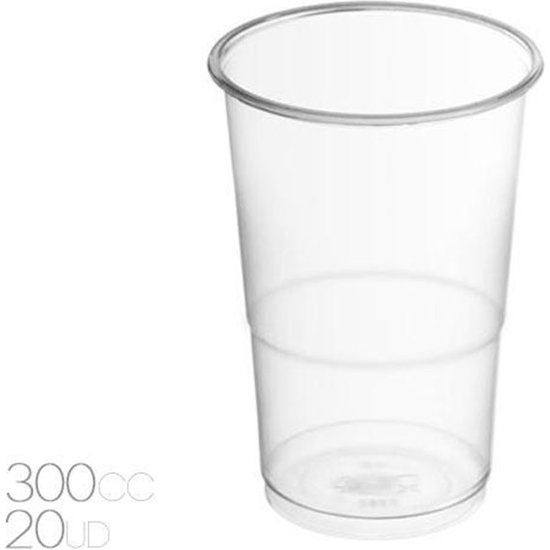 VASOS PLÁSTICO X 20UNI. 300 CC.TRANPARENTE image 0