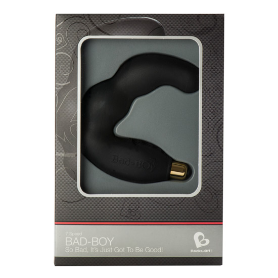 BAD-BOY 7 SPEED BIG DOUBLE PROSTATE MASSAGER BLACK image 1