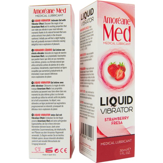 AMOREANE LIQUID VIBRATOR STRAWBERRY image 2