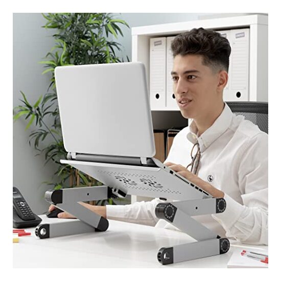 MESA AJUSTABLE MULTIPOSICIÓN PARA ORDENADOR PORTÁTIL OMNIBLE INNOVAGOODS image 4