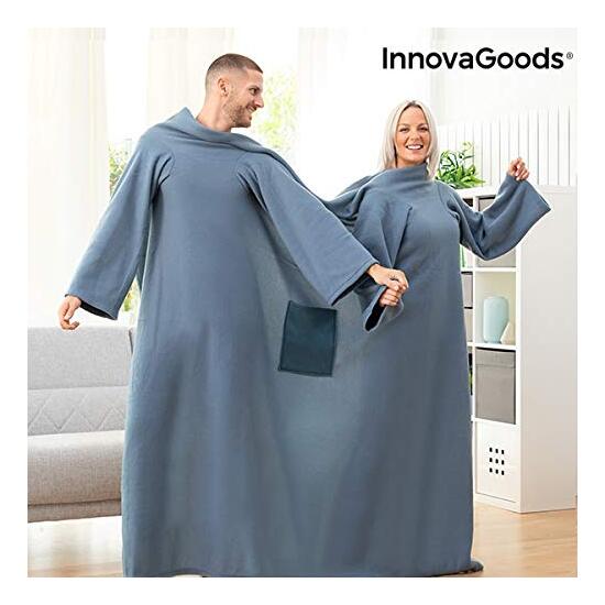 BATAMANTA DOBLE CON BOLSILLO CENTRAL DOUBLANKET INNOVAGOODS image 1