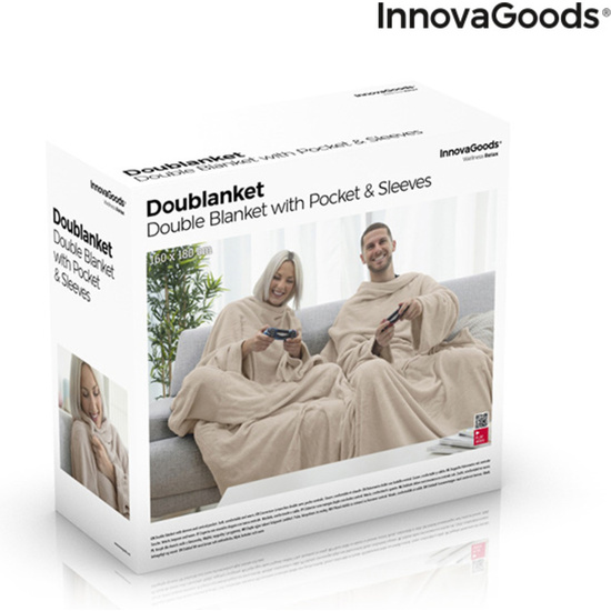 BATAMANTA DOBLE CON BOLSILLO CENTRAL DOUBLANKET INNOVAGOODS image 5