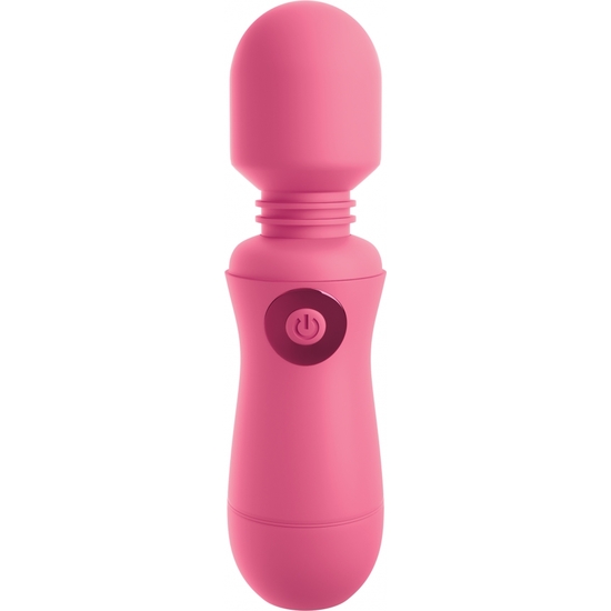 OMG! WANDS - ENJOY RECHARGEABLE VIBRATING WAND, PINK image 0