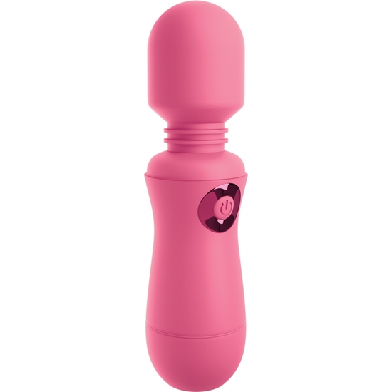 OMG! WANDS - ENJOY RECHARGEABLE VIBRATING WAND, PINK image 2