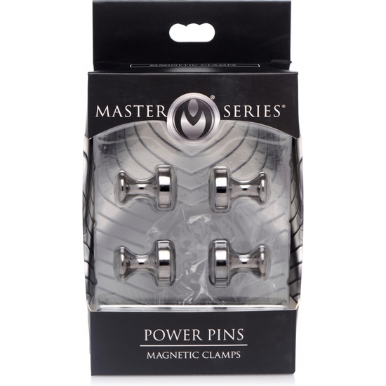 POWER PINS MAGNETIC NIPPLE CLAMP SET - BLACK image 1