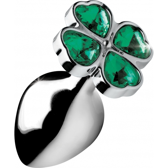 LUCKY CLOVER GEM - MEDIUM - SILVER image 0