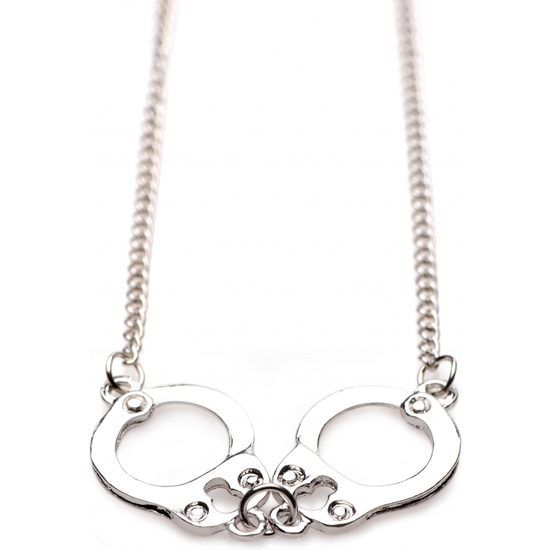 CUFF HER HANDCUFF NECKLACE - SILVER image 0