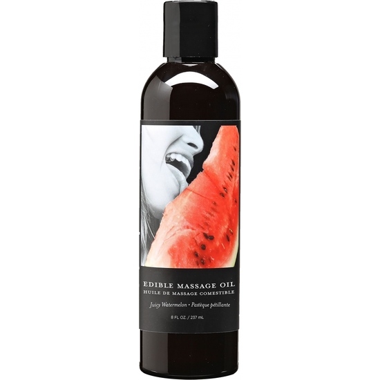 EARTHLY BODY WATERMELON EDIBLE MASSAGE OIL image 0