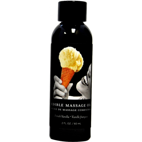 EARTHLY BODY VANILLA EDIBLE MASSAGE OIL - 60ML image 0