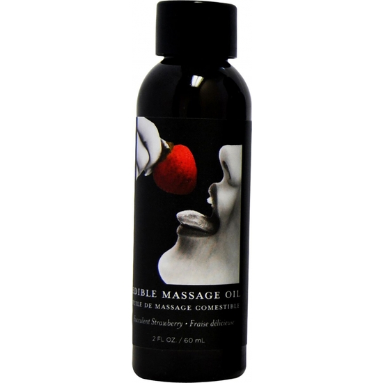 EARTHLY BODY STRAWBERRY EDIBLE MASSAGE OIL  image 0