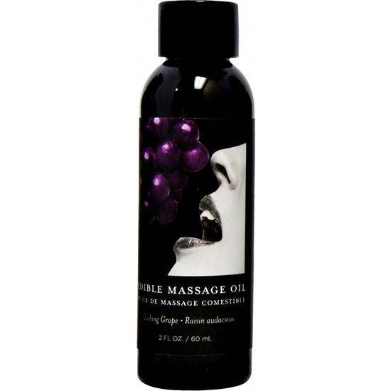 EARTHLY BODY GRAPE EDIBLE MASSAGE OIL - 60 ML image 0