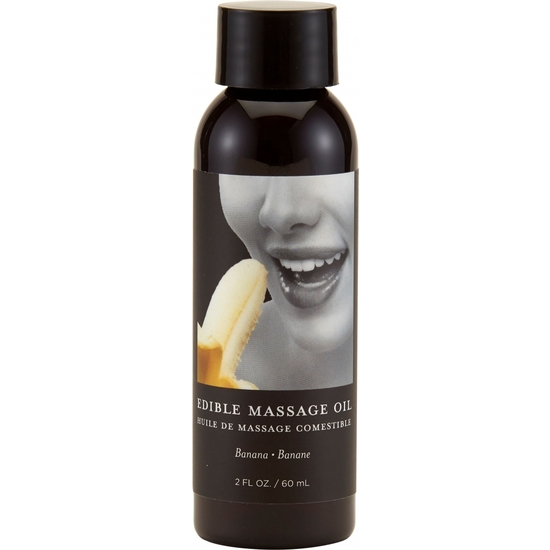 EARTHLY BODY BANANA EDIBLE MASSAGE OIL - 60ML image 0