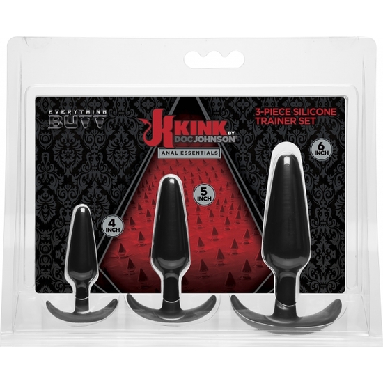 ANAL ESSENTIALS 3-PIECE SILICONE TRAINER SET image 1