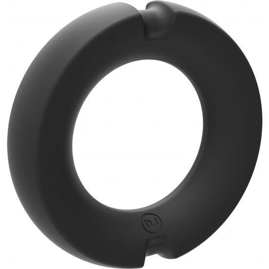 HYBRID SILICONE COVERED METAL COCK RING - 35MM image 0