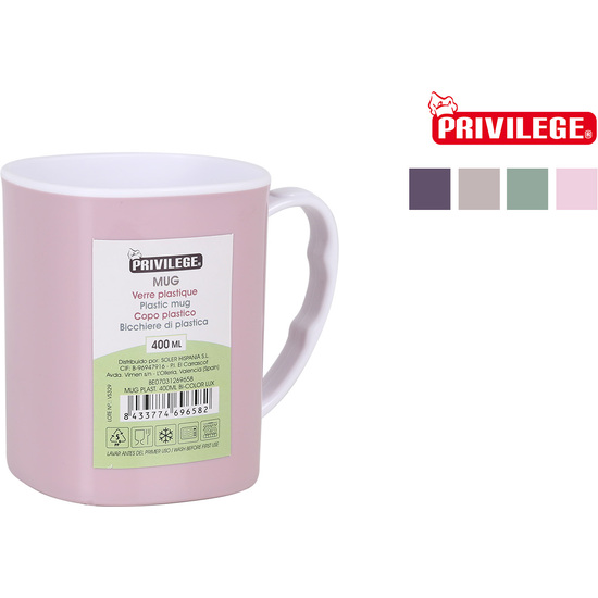 PLAST. MUG BI-COLOR 350ML LUX PRIVILEGE image 0