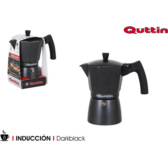 INDUC COFFEE MAKER 6 CUPS DARKBLACK QUTTIN image 0