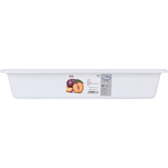 SMALL WHITE TRAY 37X23X7CM/3.6L  image 1