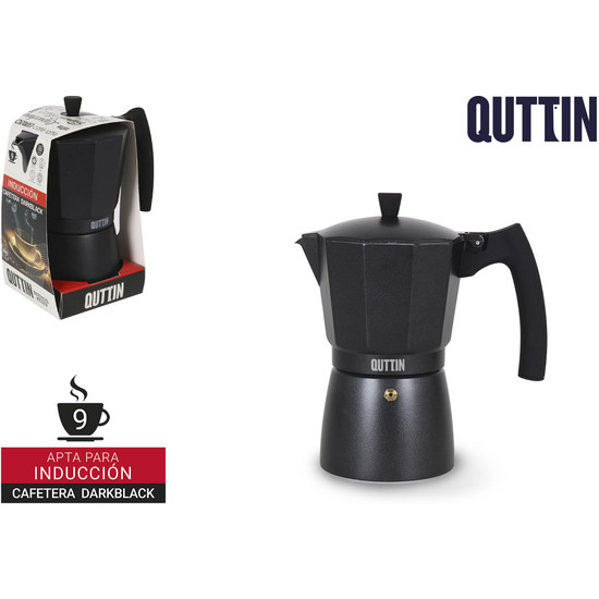 INDUC COFFEE MAKER 9 CUPS DARKBLACK QUTTIN image 0