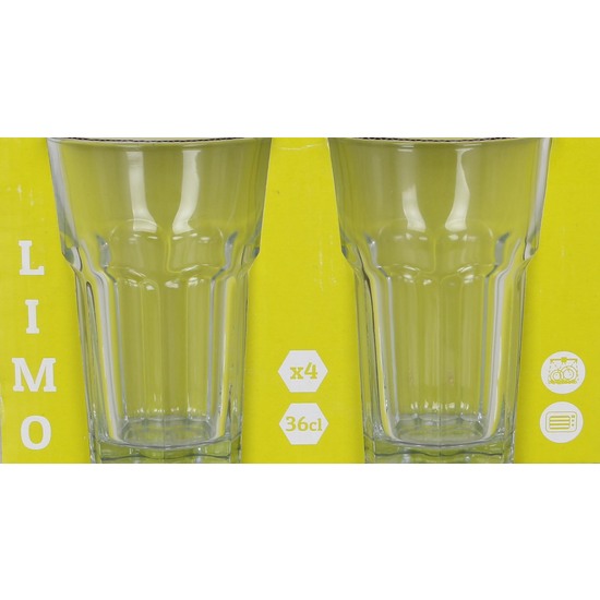 SET 4 VASOS 360CC LIMO image 1