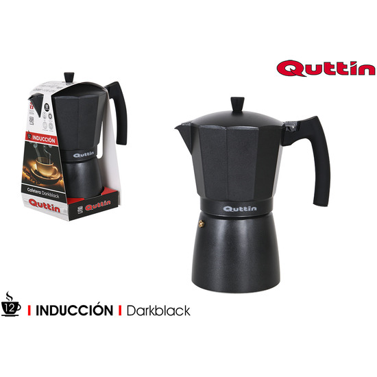 INDUC COFFEE MAKER 12CUPS DARKBLACK QUTTIN image 0