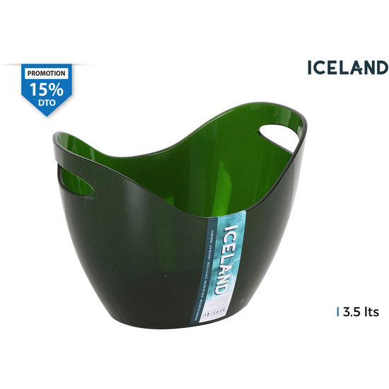 ICE BUCKET PS 3.5L GREEN ICELAND image 0