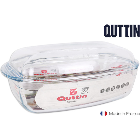 RECT. GLASS PAN W/LID 4,3L+2,2L image 0