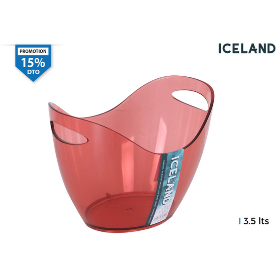 ICE BUCKET PS 3.5L PINK ICELAND image 0
