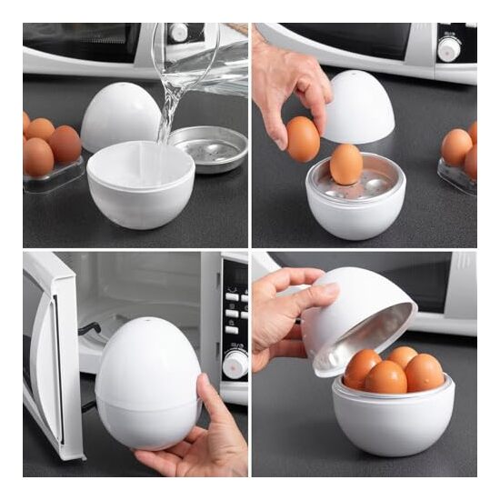 CUECEHUEVOS PARA MICROONDAS CON RECETARIO BOILEGG INNOVAGOODS image 1