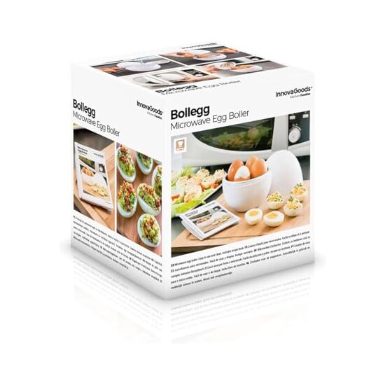 CUECEHUEVOS PARA MICROONDAS CON RECETARIO BOILEGG INNOVAGOODS image 4