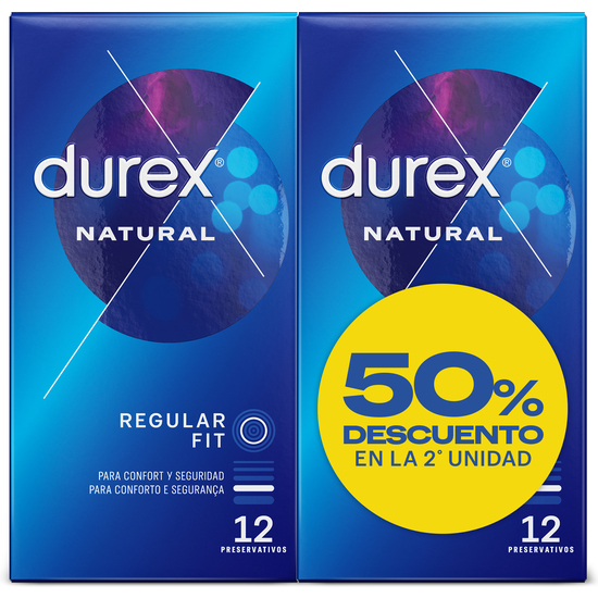 DUREX NATURAL CLASSIC 12×12 PRESERVATIVOS -50% DTO 2ªUNIDAD image 0
