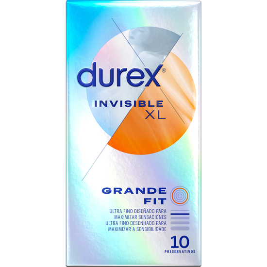 DUREX PRESERVATIVOS INVISIBLE ULTRA FINO 10UDS TALLA XL image 0