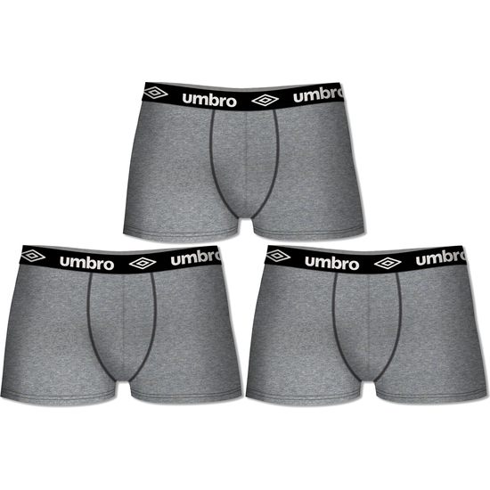 PACK DE 3 BOXER UMBRO - GRIS - 100% ALGODÓN image 0