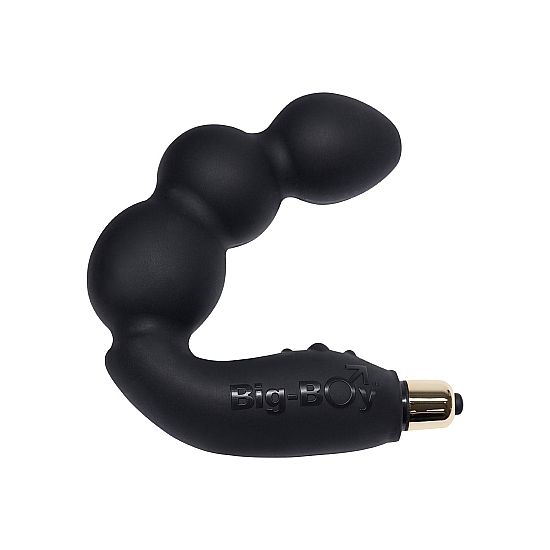 BIG-BOY 7 SPEED BIG DOUBLE PROSTATE MASSAGER BLACK image 0