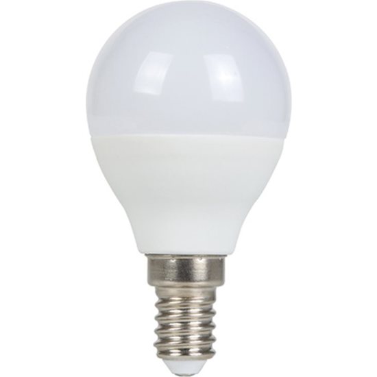 BOMBILLA LED ESFERICA LUZ BLANCA, ROSCA FINA E-14 - 4W image 1