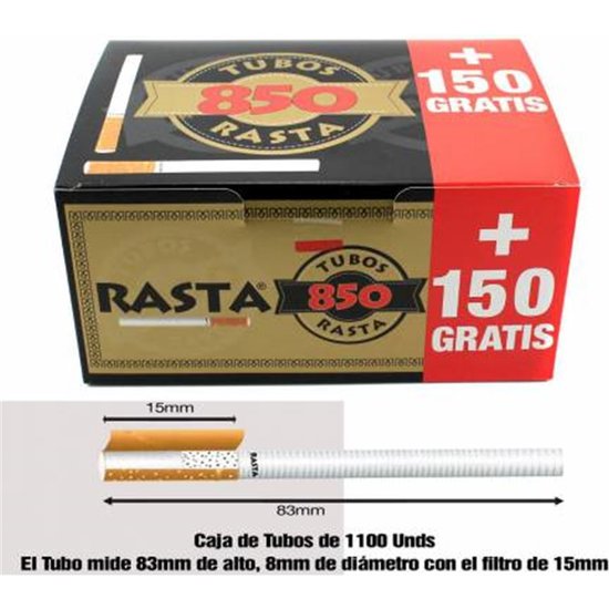 TUBOS CIGARRILLO RASTA 1000UNI. image 0