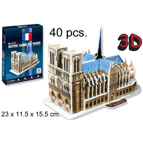 3D PUZZLE NOTRE DAME DE PARIS FRANCIA image 0