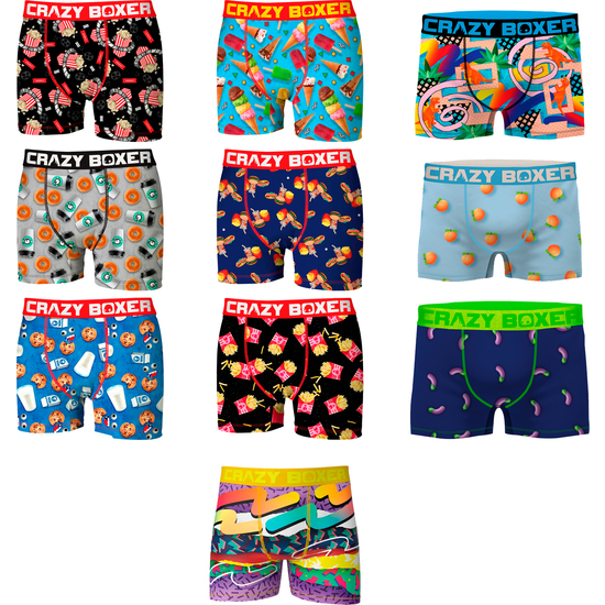 PACK 10 CALZONCILLOS CRAZY BOXER EN VARIOS COLORES image 0