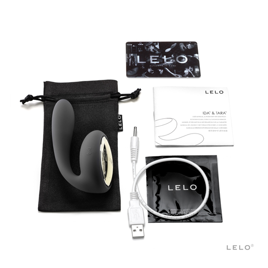 LELO TARA COUPLES MASSAGER BLACK image 1