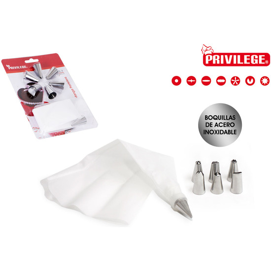 PATRY SET W/7 STAINLESS NOZZLES PRIVILEGE image 0