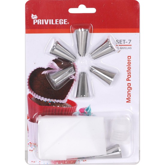 PATRY SET W/7 STAINLESS NOZZLES PRIVILEGE image 1