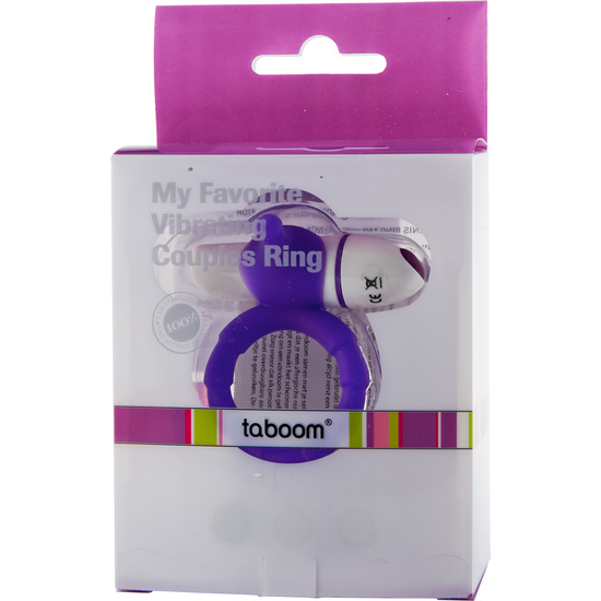 TABOOM MY FAVORITE VIBRATING COUPLES RING PURPLE image 1