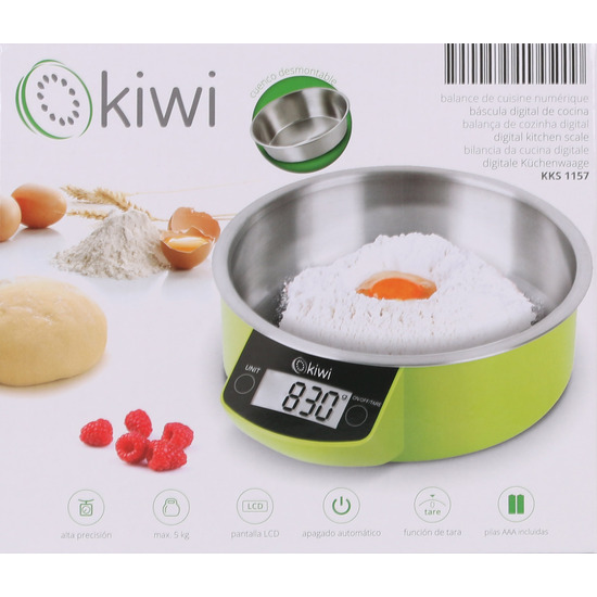 DIGITAL KITCHEN SCALE 5KG INOX BOWL image 1