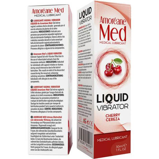 AMOREANE LIQUID VIBRATOR CERISE image 1